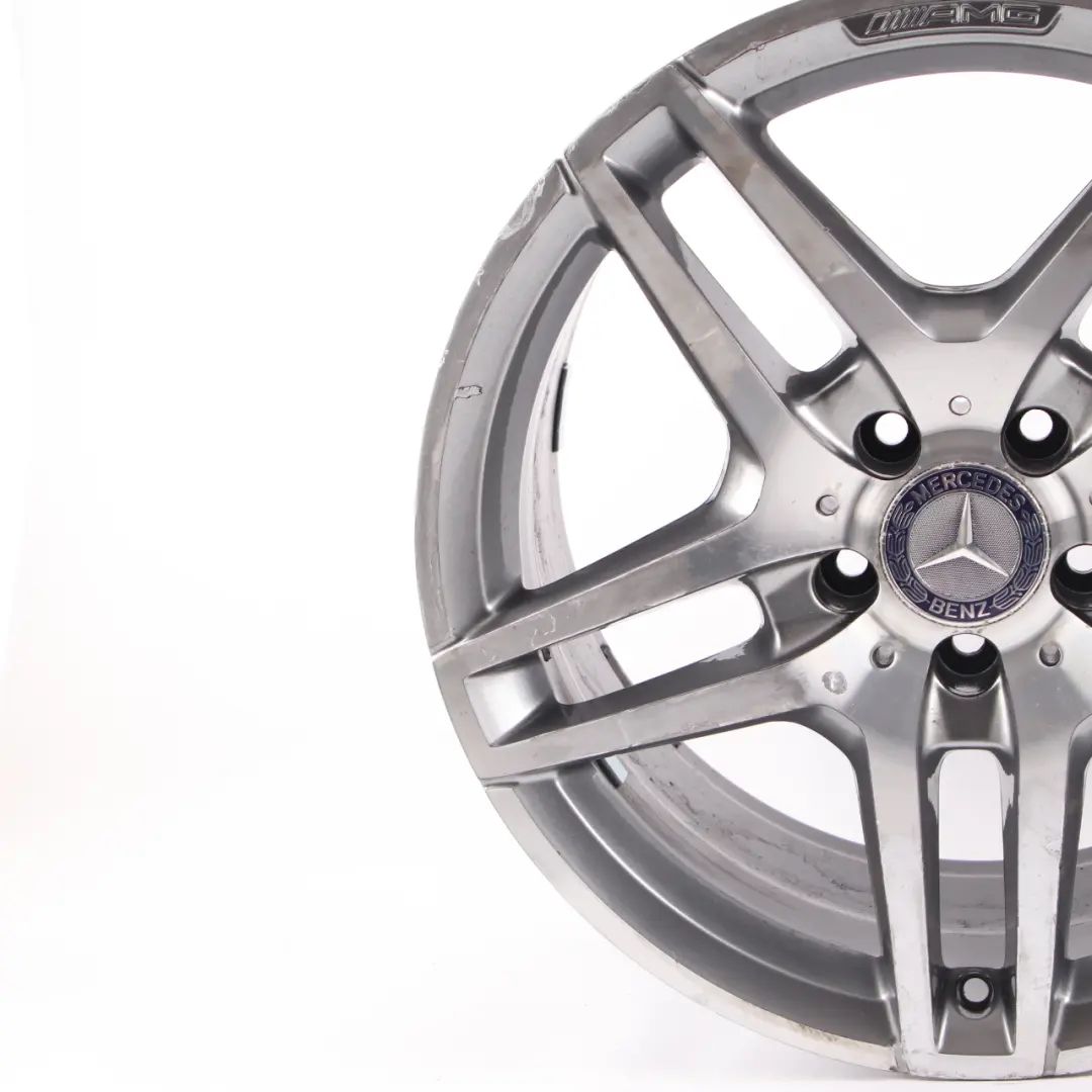 Alloy Rim 5-Double Spoke 18" ET:54 9J to Mercedes W212 AMG Rear Wheel with Part number A2124010400 Mercedes W212 AMG Rear Wheel Alloy Rim 5-Double Spoke 18" ET:54 9J - SKU A2124010400-2 - Part number A2124010400