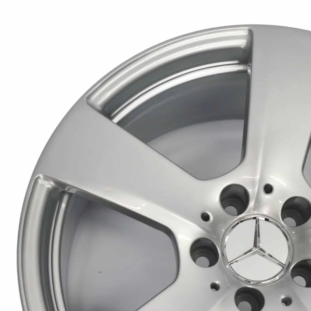 Mercedes W212 Rear Axle Silver Alloy Wheel Rim 18" ET:54 9J - SKU A2124011402 - Part number A2124011402