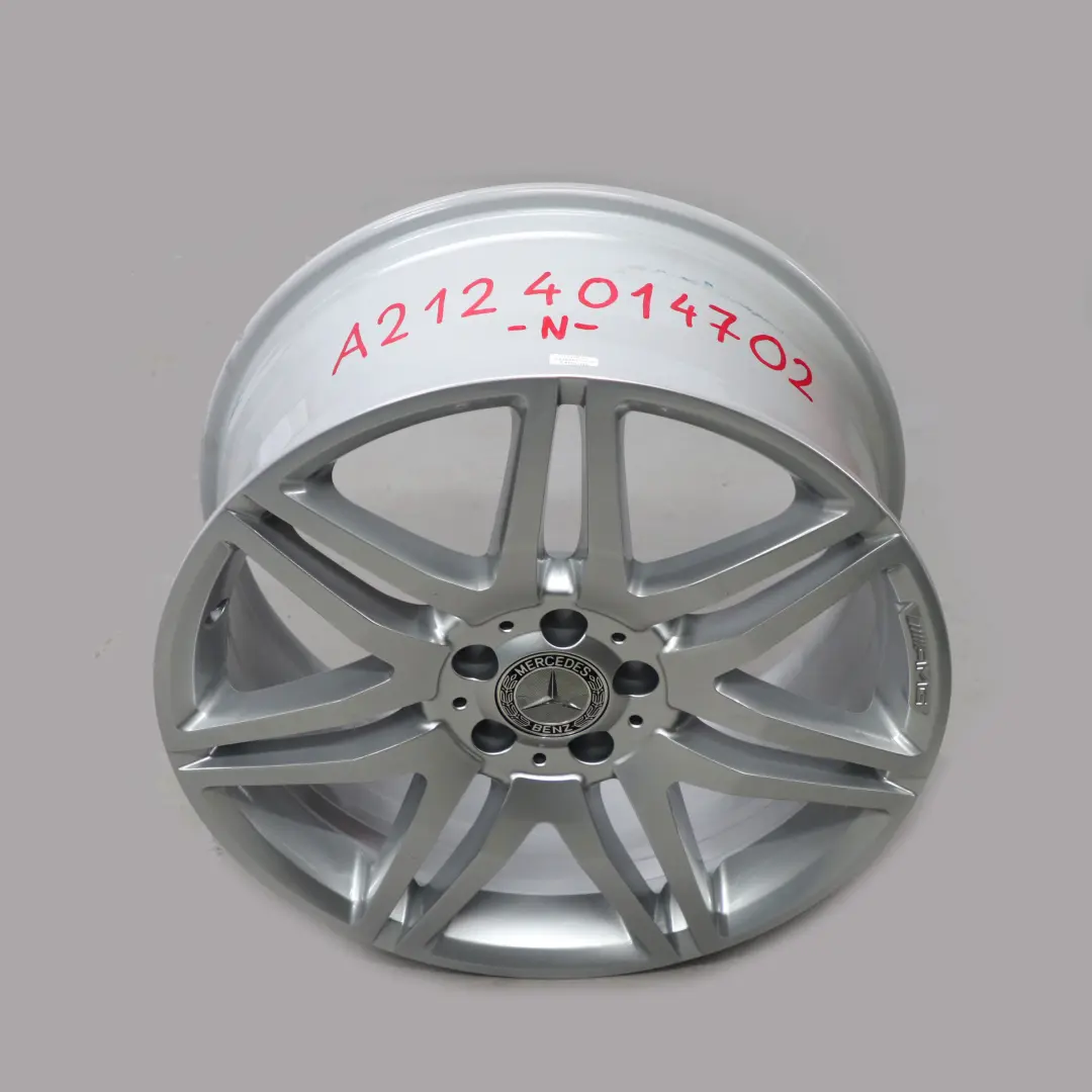 Mercedes-Benz W207 C207 Alloy Wheel Rim 19" AMG 7 Double Spoked to with Part number A2124014702 Mercedes-Benz W207 C207 Alloy Wheel Rim 19" AMG 7 Double Spoked - SKU A2124014702 - Part number A2124014702