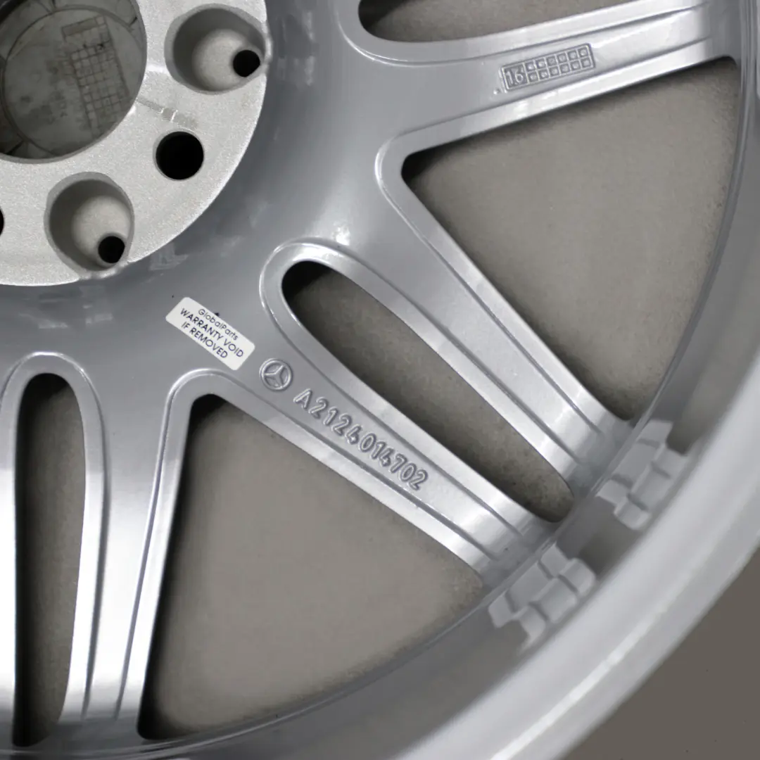 Mercedes-Benz W207 C207 Alloy Wheel Rim 19" AMG 7 Double Spoked to with Part number A2124014702 Mercedes-Benz W207 C207 Alloy Wheel Rim 19" AMG 7 Double Spoked - SKU A2124014702 - Part number A2124014702