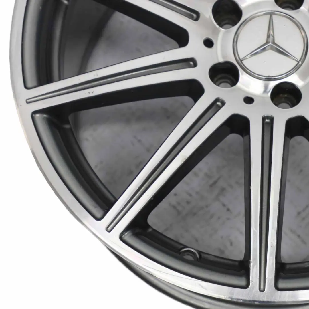 Mercedes W212 E63 AMG Jante Alliage 10 branches 19" ET:52 9,5J - SKU A2124015102-1 - Numéro de pièce A2124015102