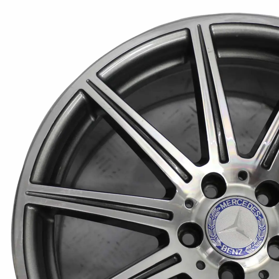 Cerchio in lega a 10 razze 19" ET:52 9,5J per Mercedes W212 E63 AMG con numero di parte A2124015102 Mercedes W212 E63 AMG Cerchio in lega a 10 razze 19" ET:52 9,5J - SKU A2124015102-2 - Numero di parte A2124015102