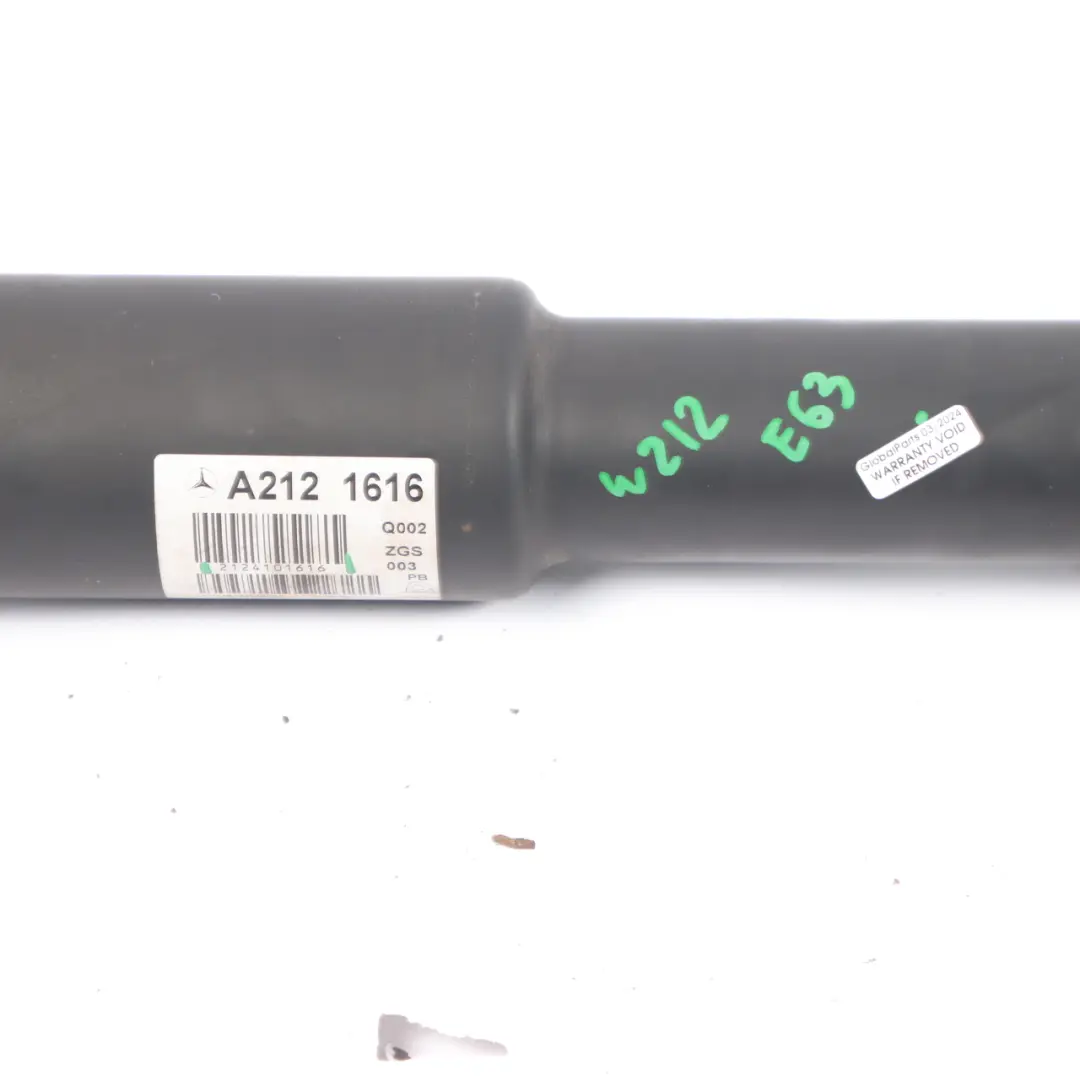  Propshaft Mercedes W212 E 63 AMG Transmission Prop Drive Shaft - SKU A2124101616 - Part number A2124101616
