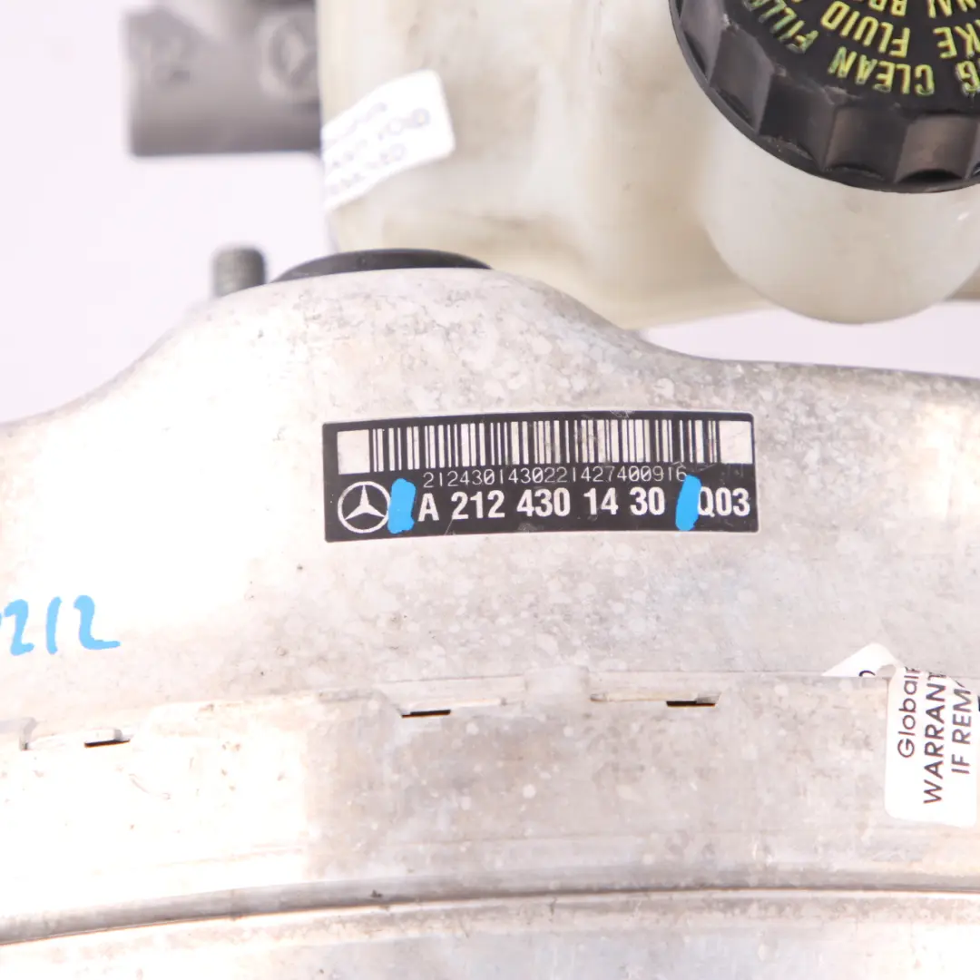 Brake Servo Booster Master Cylinder Unit to Mercedes W212 with Part number A2124301430 Mercedes W212 Brake Servo Booster Master Cylinder Unit - SKU A2124301430 - Part number A2124301430