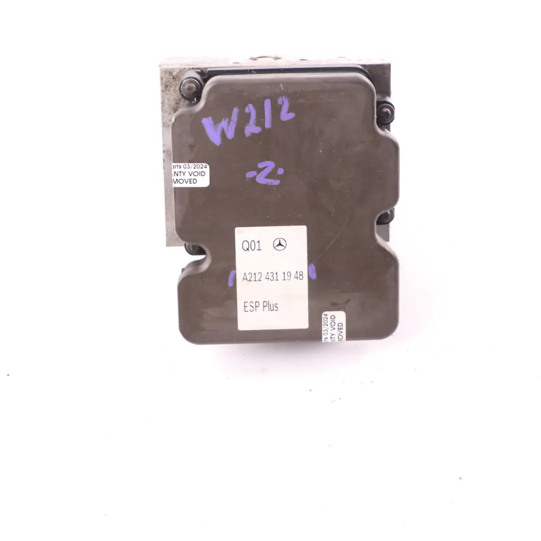 Brake Pump ABS ESP Hydraulic Unit Module to Mercedes W212 with Part number A2124311948 Mercedes W212 Brake Pump ABS ESP Hydraulic Unit Module - SKU A2124311948 - Part number A2124311948