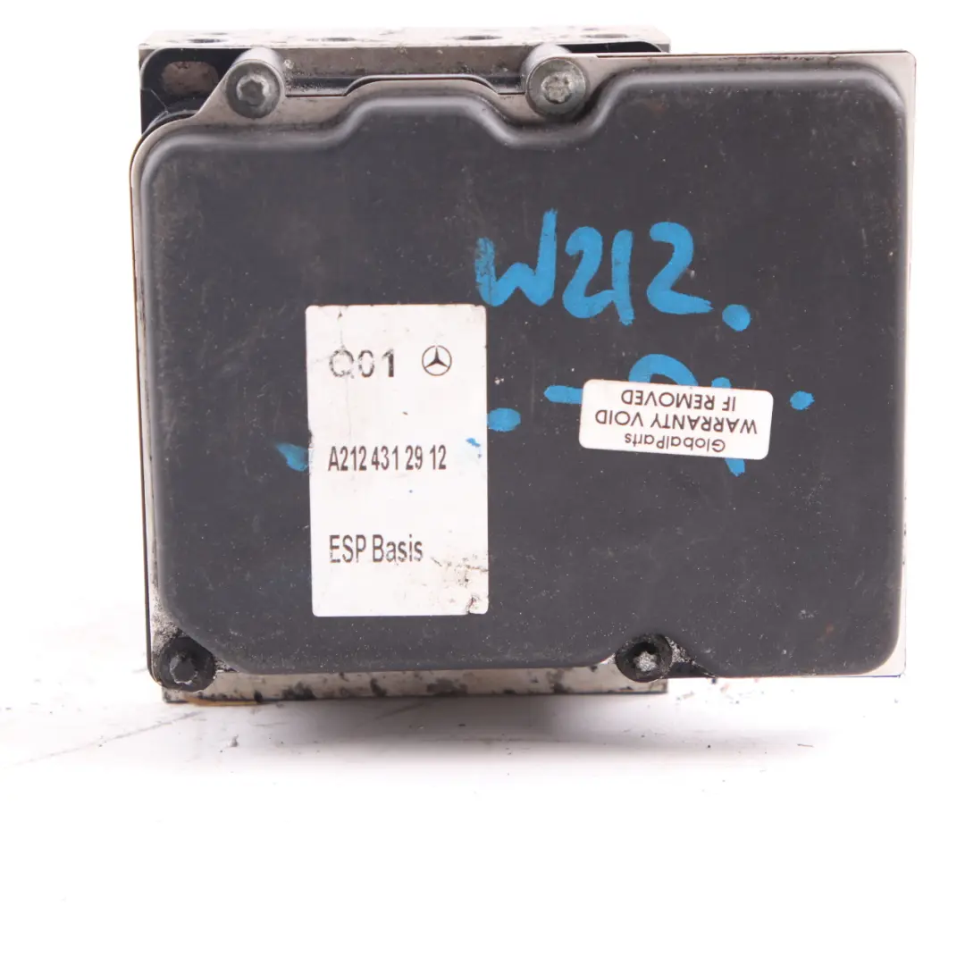 W207 W212 Hydraulic Pump ABS Brake Control Unit Module to Mercedes with Part number A2124312912 Mercedes W207 W212 Hydraulic Pump ABS Brake Control Unit Module - SKU A2124312912 - Part number A2124312912