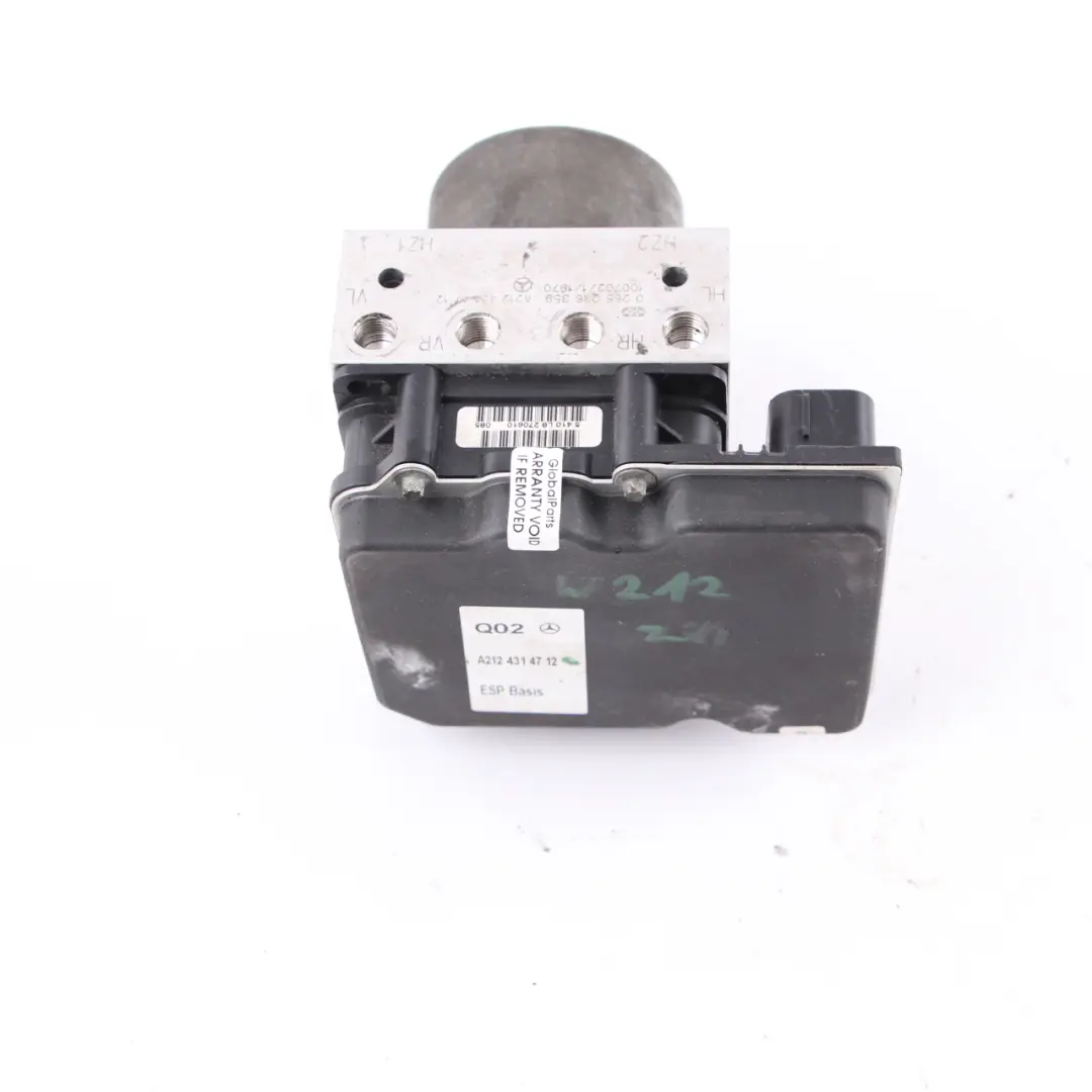  Brake Pump Mercedes W212 ESP ABS Hydro Control Unit Control Unit - SKU A2124314712 - Part number A2124314712