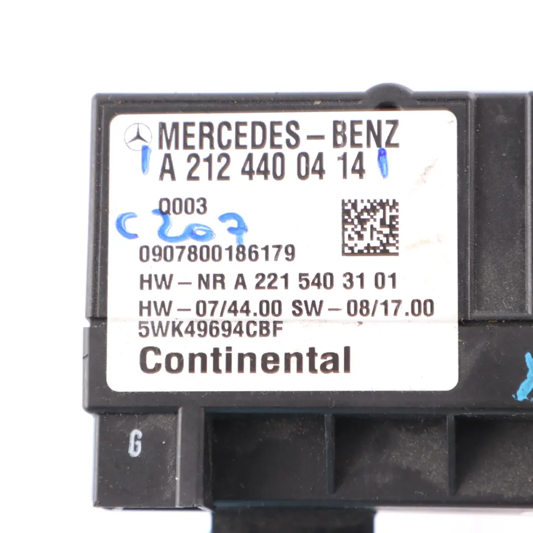 Mercedes C207 W207 W212 Modulo Pompa Carburante Diesel Unità ECU - SKU A2124400414 - Numero di parte A2124400414