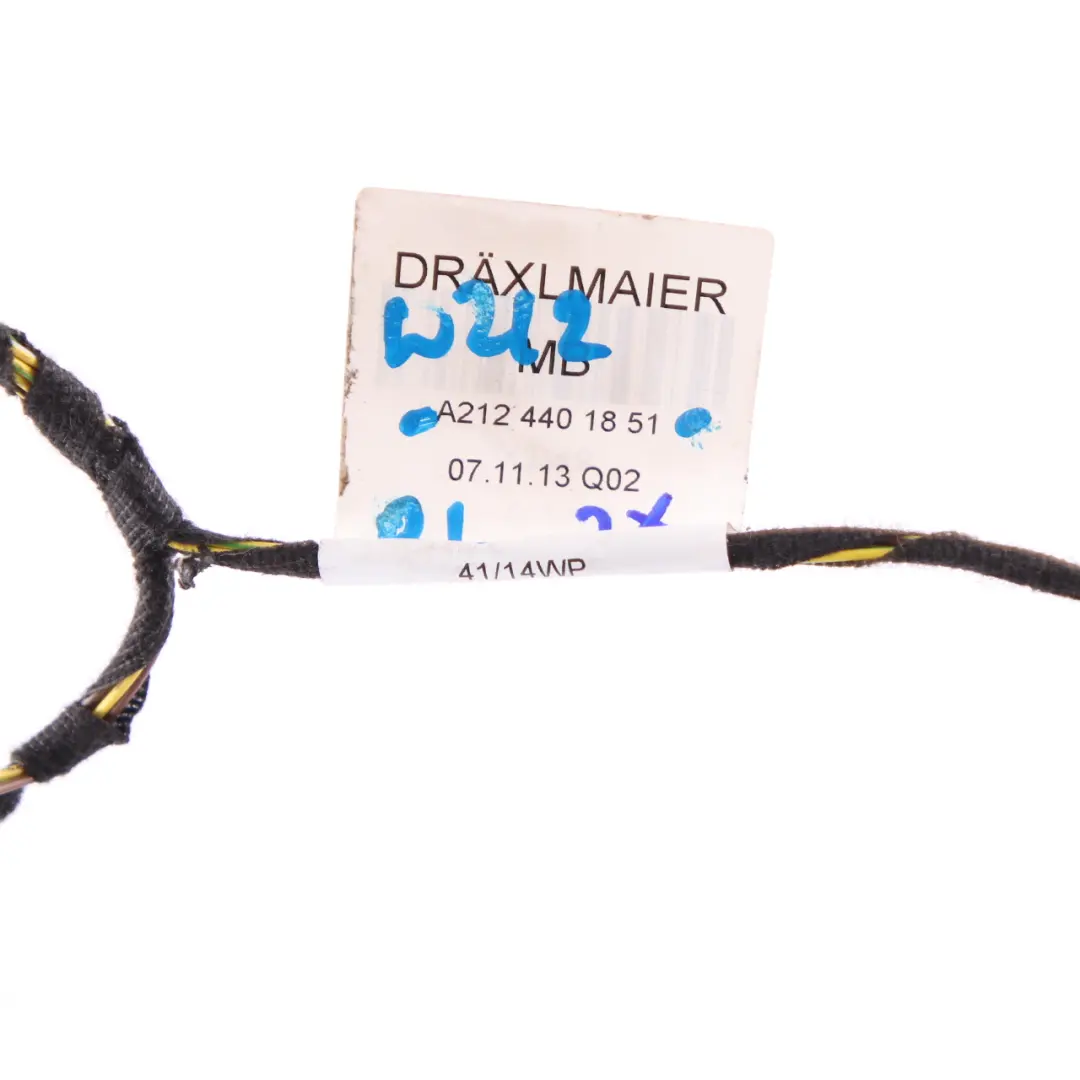 Door Wiring Loom Cable Rear Left Right N/O/S Mercedes W212 - SKU A2124401851 - Part number A2124401851