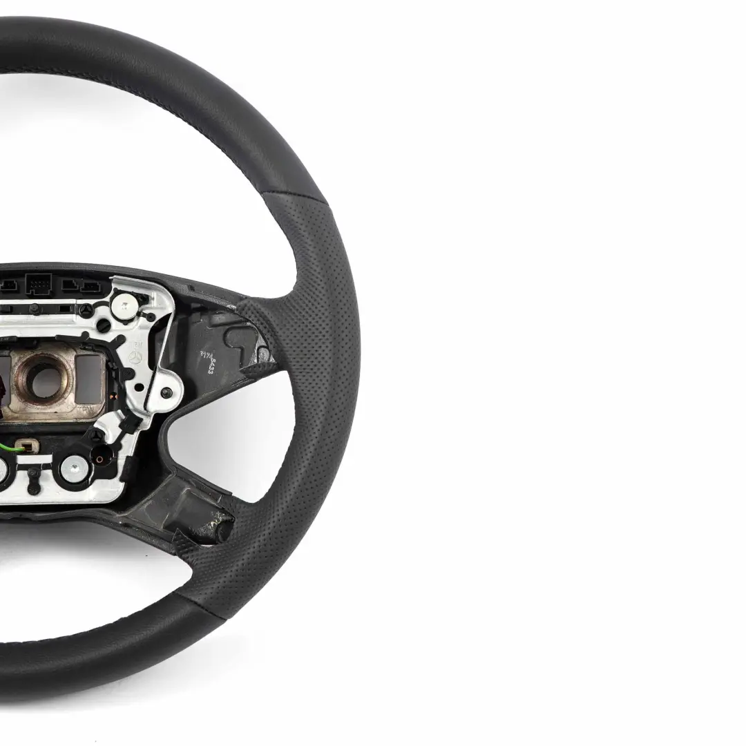  Steering Wheel Mercedes W212 NEW Black Leather with Black Thread - SKU A2124600303-1 - Part number A2124600303