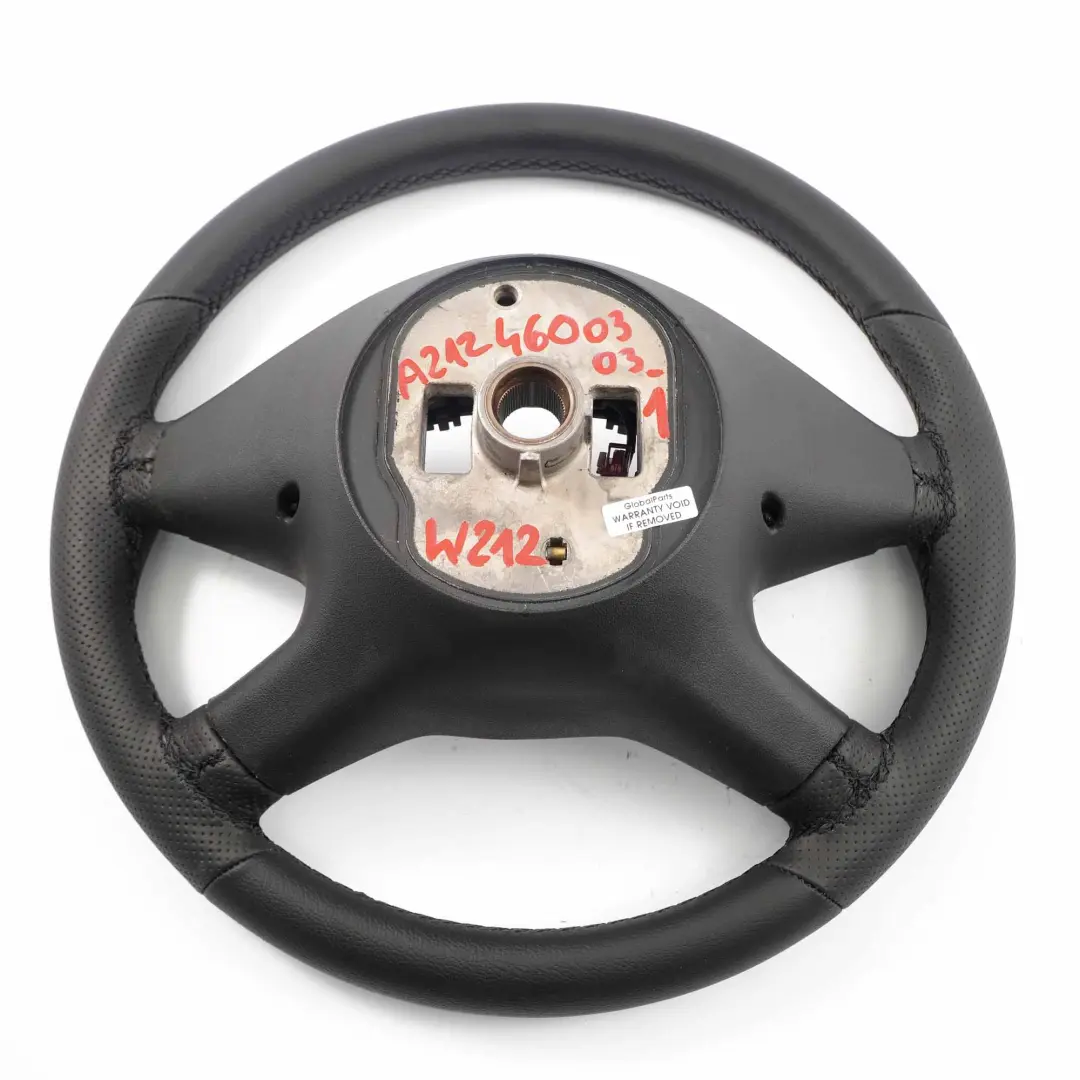  Steering Wheel Mercedes W212 NEW Black Leather with Black Thread - SKU A2124600303-1 - Part number A2124600303