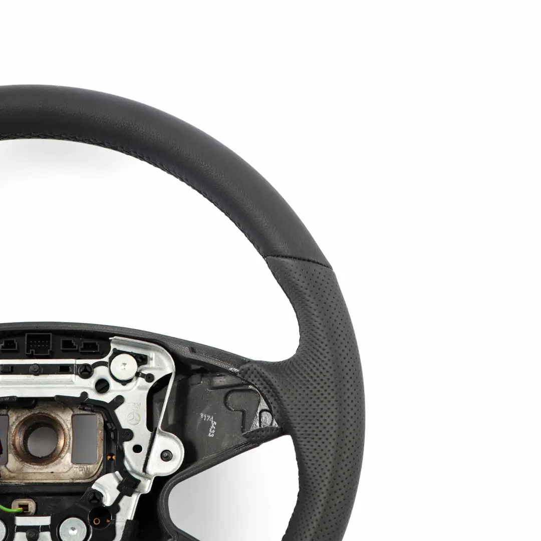 Volante Mercedes W212 Nuovo Pelle Nera Con Filo Nero - SKU A2124600303-1 - Numero di parte A2124600303