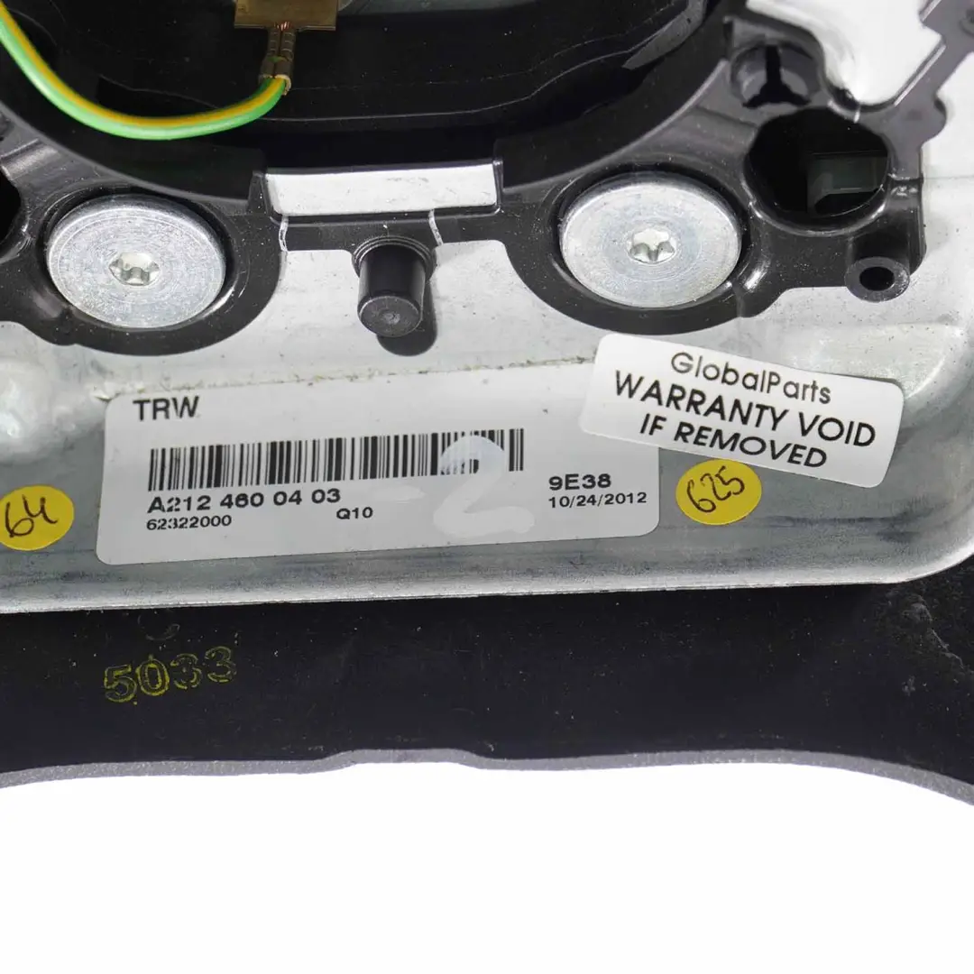  Steering Wheel Mercedes W212 NEW Black Leather with Black Threads Paddle Shift - SKU A2124600403-2 - Part number A2124600403