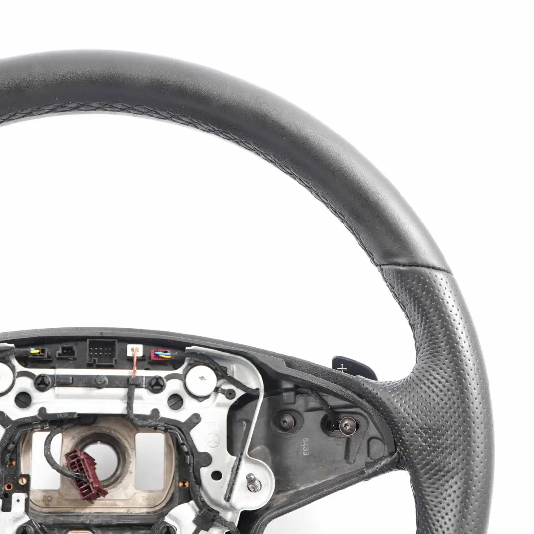 Mercedes W212 Steering Wheel Leather Paddle Shift Active Lane Keeping Assist - SKU A2124601503 - Part number A2124601503