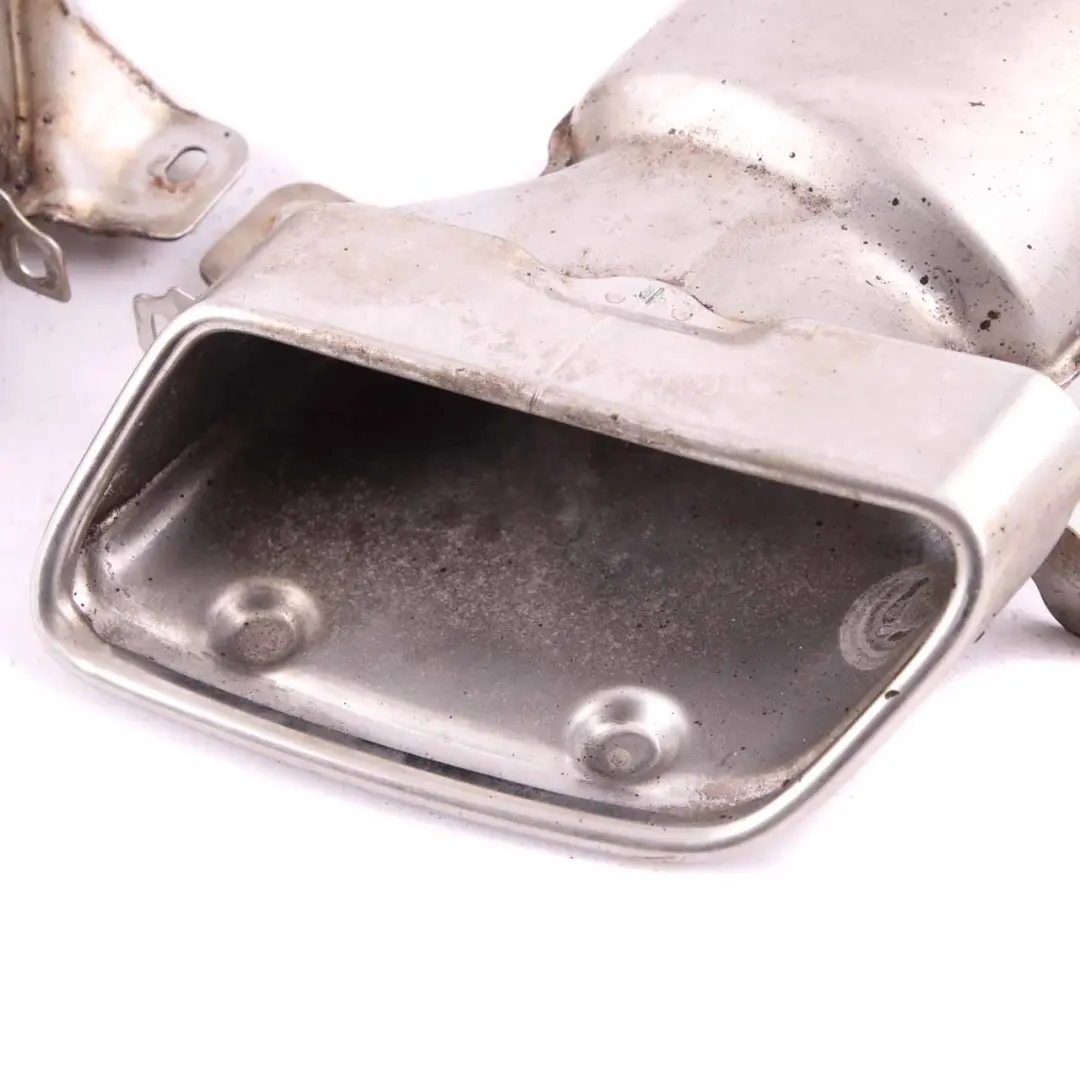 Mercedes W212 Auspuff Endschalldämpfer Rohr hinten AMG Auspuffspitzen Set - SKU A2124902727 - Teilenummer A2124902727
