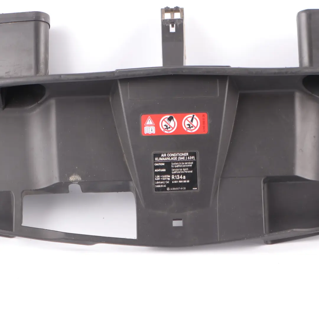 Radiator Air Intake Channel Duct Upper Panel Covering to Mercedes W212 with Part number A2125000255 Mercedes W212 Radiator Air Intake Channel Duct Upper Panel Covering - SKU A2125000255 - Part number A2125000255