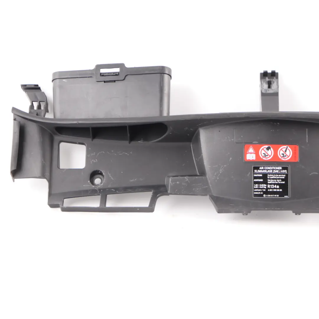 Front Air Intake Upper Slam Panel Channel Duct Trim to Mercedes W212 with Part number A2125000555 Mercedes W212 Front Air Intake Upper Slam Panel Channel Duct Trim - SKU A2125000555 - Part number A2125000555