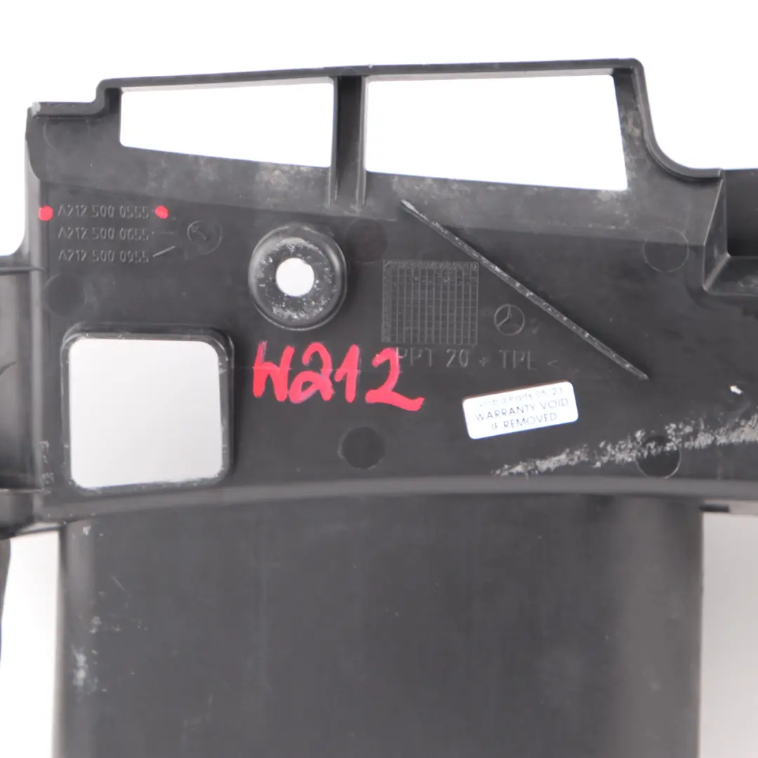Front Air Intake Upper Slam Panel Channel Duct Trim to Mercedes W212 with Part number A2125000555 Mercedes W212 Front Air Intake Upper Slam Panel Channel Duct Trim - SKU A2125000555 - Part number A2125000555