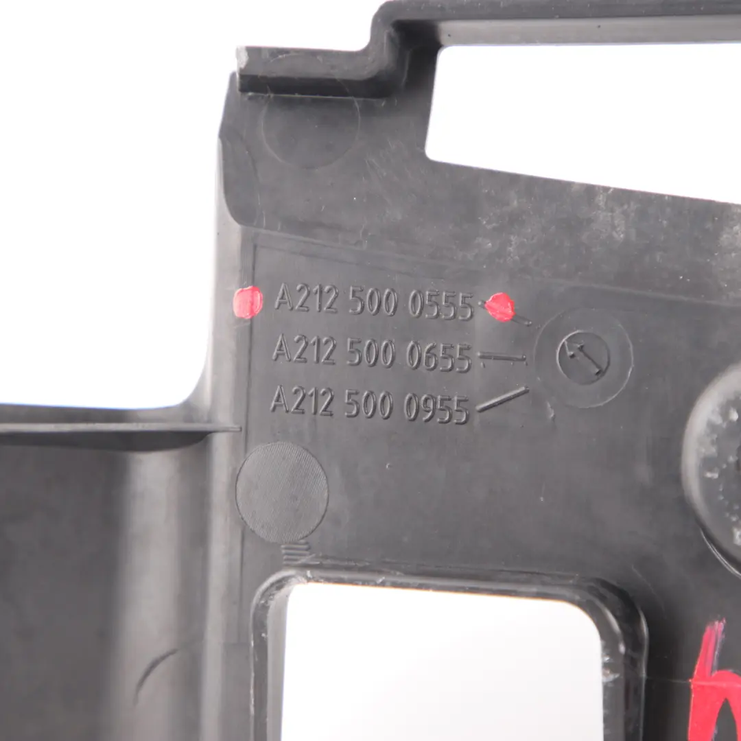 Front Air Intake Upper Slam Panel Channel Duct Trim to Mercedes W212 with Part number A2125000555 Mercedes W212 Front Air Intake Upper Slam Panel Channel Duct Trim - SKU A2125000555 - Part number A2125000555