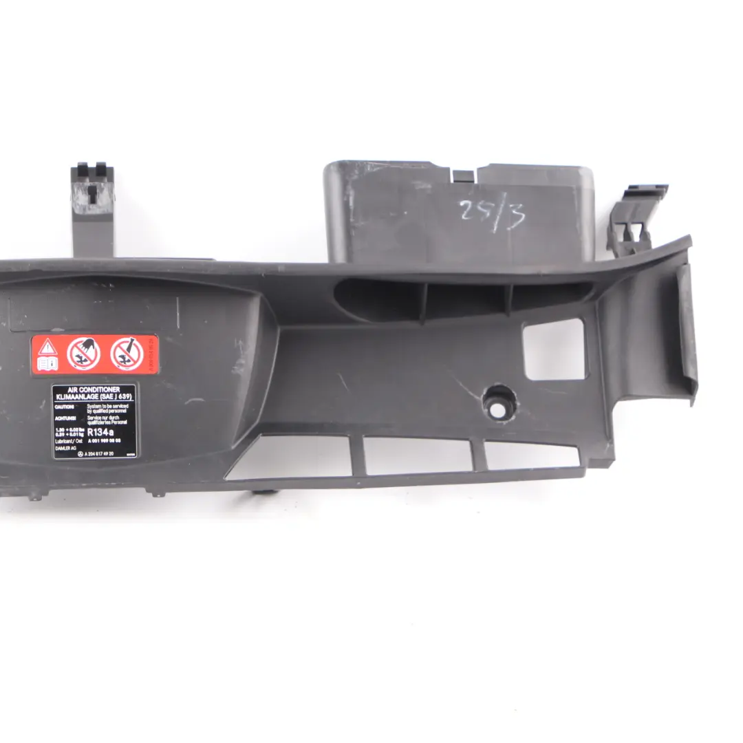 Front Air Intake Upper Slam Panel Channel Duct Trim to Mercedes W212 with Part number A2125000555 Mercedes W212 Front Air Intake Upper Slam Panel Channel Duct Trim - SKU A2125000555 - Part number A2125000555