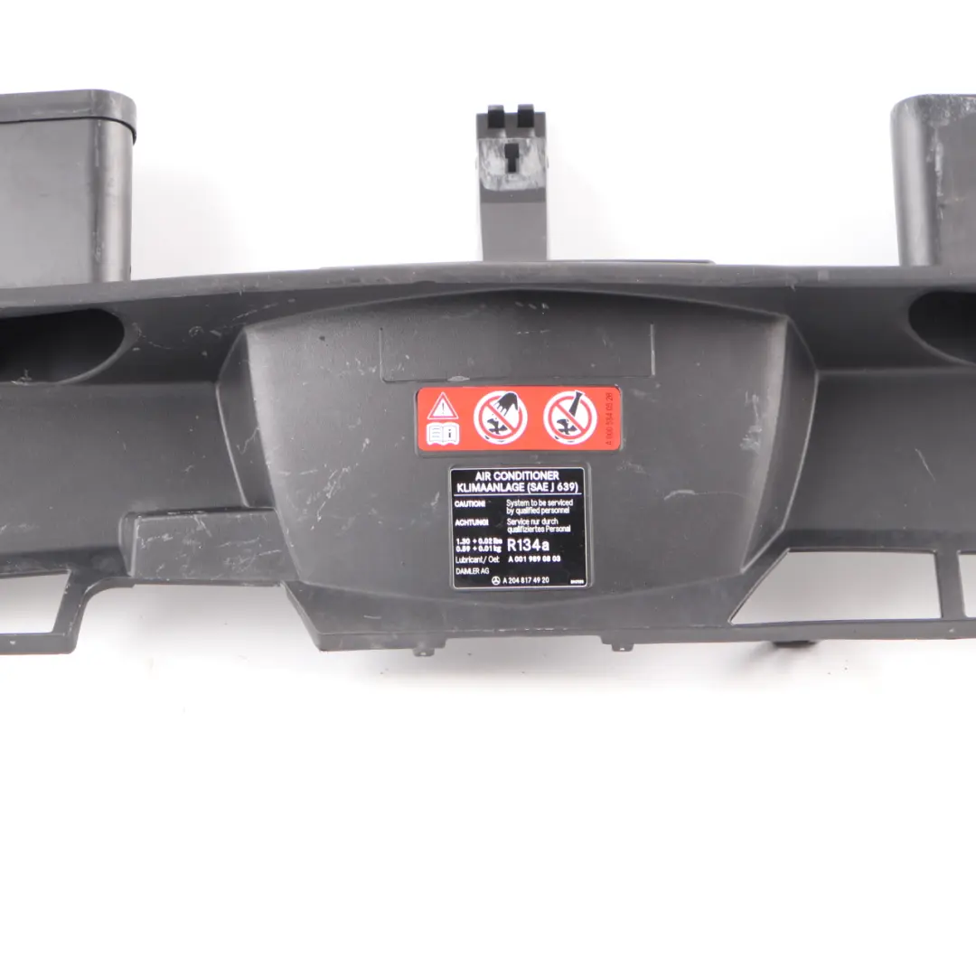 Mercedes W212 Front Air Intake Upper Slam Panel Channel Duct Trim - SKU A2125000555 - Part number A2125000555