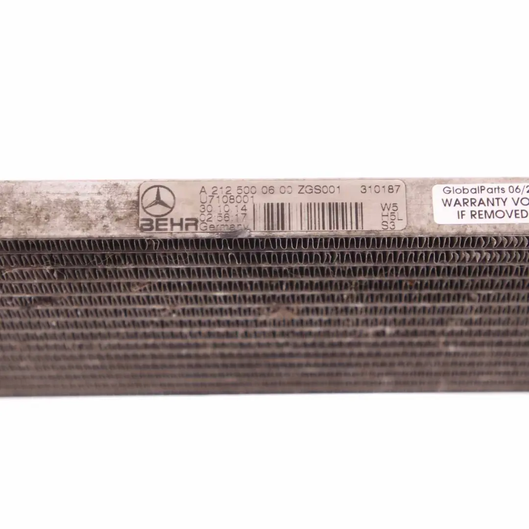Mercedes W204 W212 Intercooler Charge Air Cooler Radiator M157 AMG - SKU A2125000600 - Part number A2125000600
