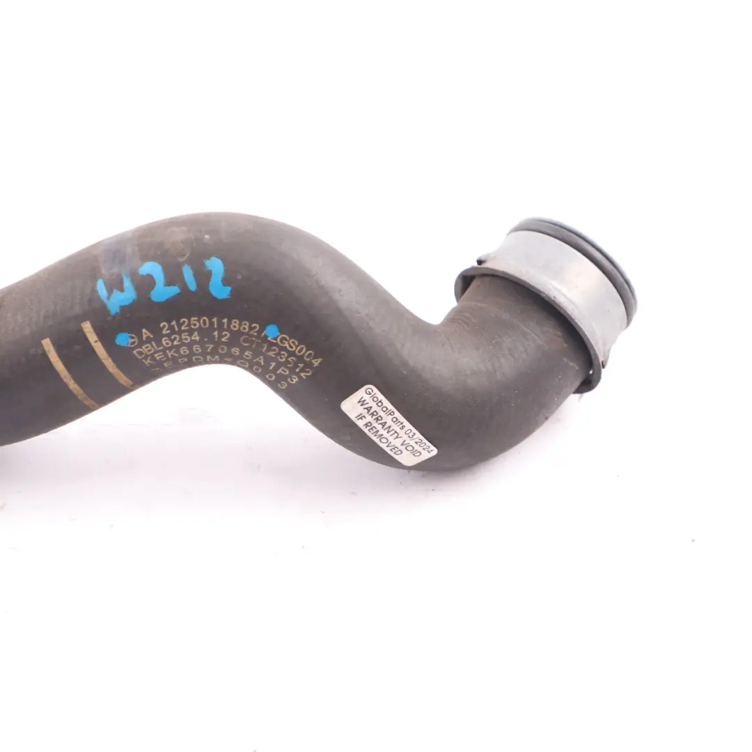  Coolant Hose Mercedes E300 W212 Diesel OM651 Radiator Hose Right To Engine - SKU A2125011882 - Part number A2125011882