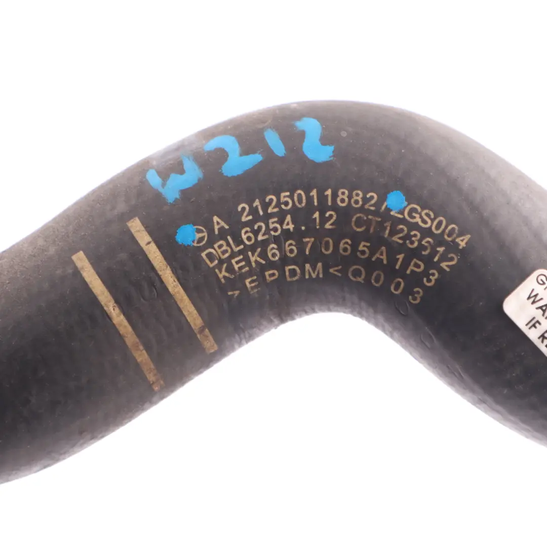 Coolant Hose Mercedes E300 W212 Diesel OM651 Radiator Hose Right To Engine to with Part number A2125011882 Coolant Hose Mercedes E300 W212 Diesel OM651 Radiator Hose Right To Engine - SKU A2125011882 - Part number A2125011882