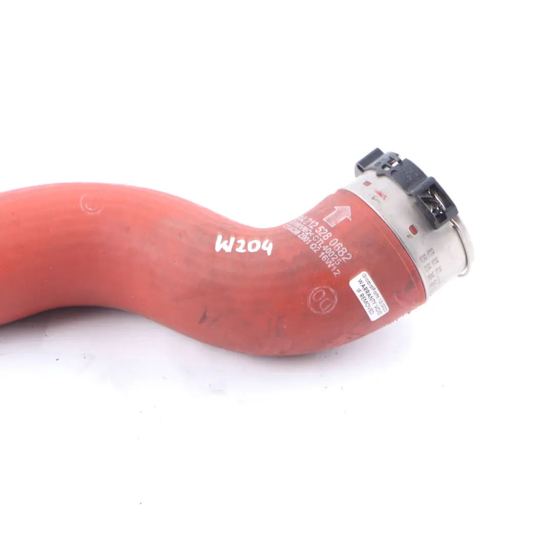 OM651 Diesel Intercooler Hose Right Charge Air Pipe to Mercedes W204 with Part number A2125280682 Mercedes W204 OM651 Diesel Intercooler Hose Right Charge Air Pipe - SKU A2125280682 - Part number A2125280682