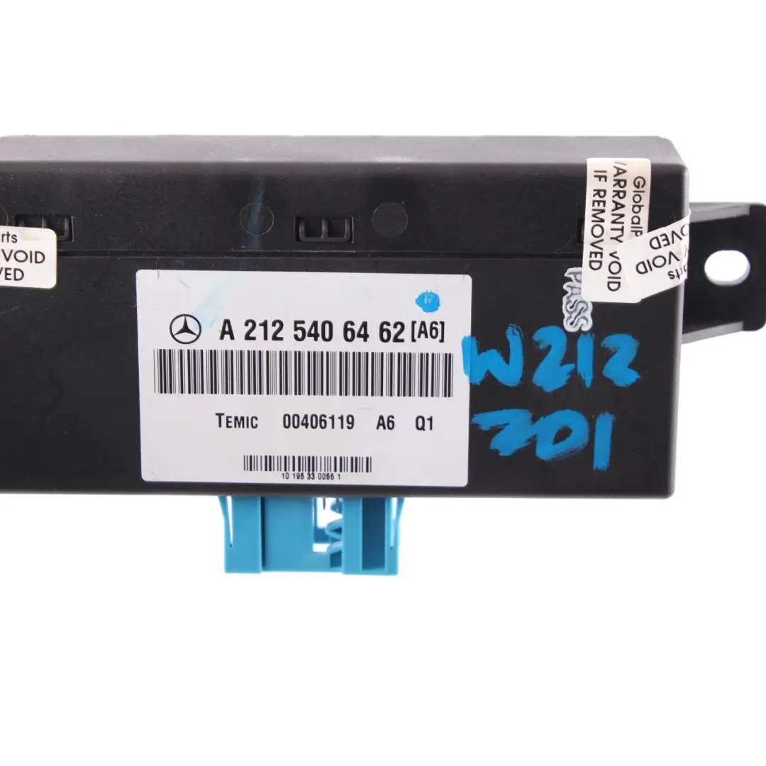 Unidad Control Suspensión Aire Módulo ECU para Mercedes W212 con número de pieza A2125406462 Mercedes W212 Unidad Control Suspensión Aire Módulo ECU - SKU A2125406462 - Número de pieza A2125406462