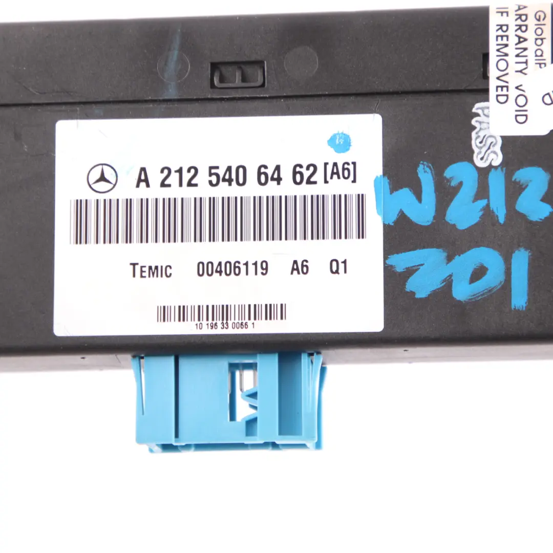 Suspension Control Unit Module ECU to Mercedes W212 Air with Part number A2125406462 Mercedes W212 Air Suspension Control Unit Module ECU - SKU A2125406462 - Part number A2125406462
