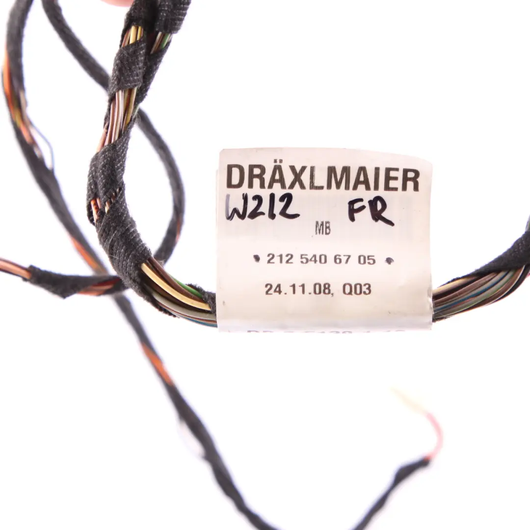 Wiring Loom Mercedes W212 Cable Front Door Right O/S Driver Side 8 to with Part number A2125406705 Wiring Loom Mercedes W212 Cable Front Door Right O/S Driver Side 8 - SKU A2125406705 - Part number A2125406705