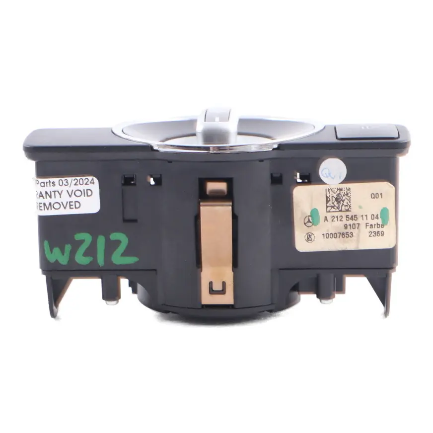  Interruptor Mercedes W212 Salpicadero Instrumentos Interruptor Negro - SKU A2125451104 - Número de pieza A2125451104
