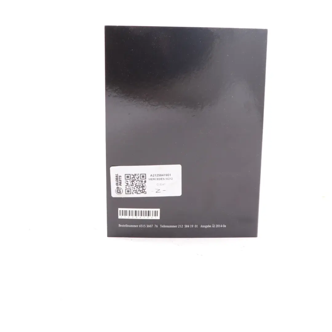 Owner's Manual Digital Instruction CD Disc to Mercedes W212 with Part number A2125841901 Mercedes W212 Owner's Manual Digital Instruction CD Disc - SKU A2125841901 - Part number A2125841901