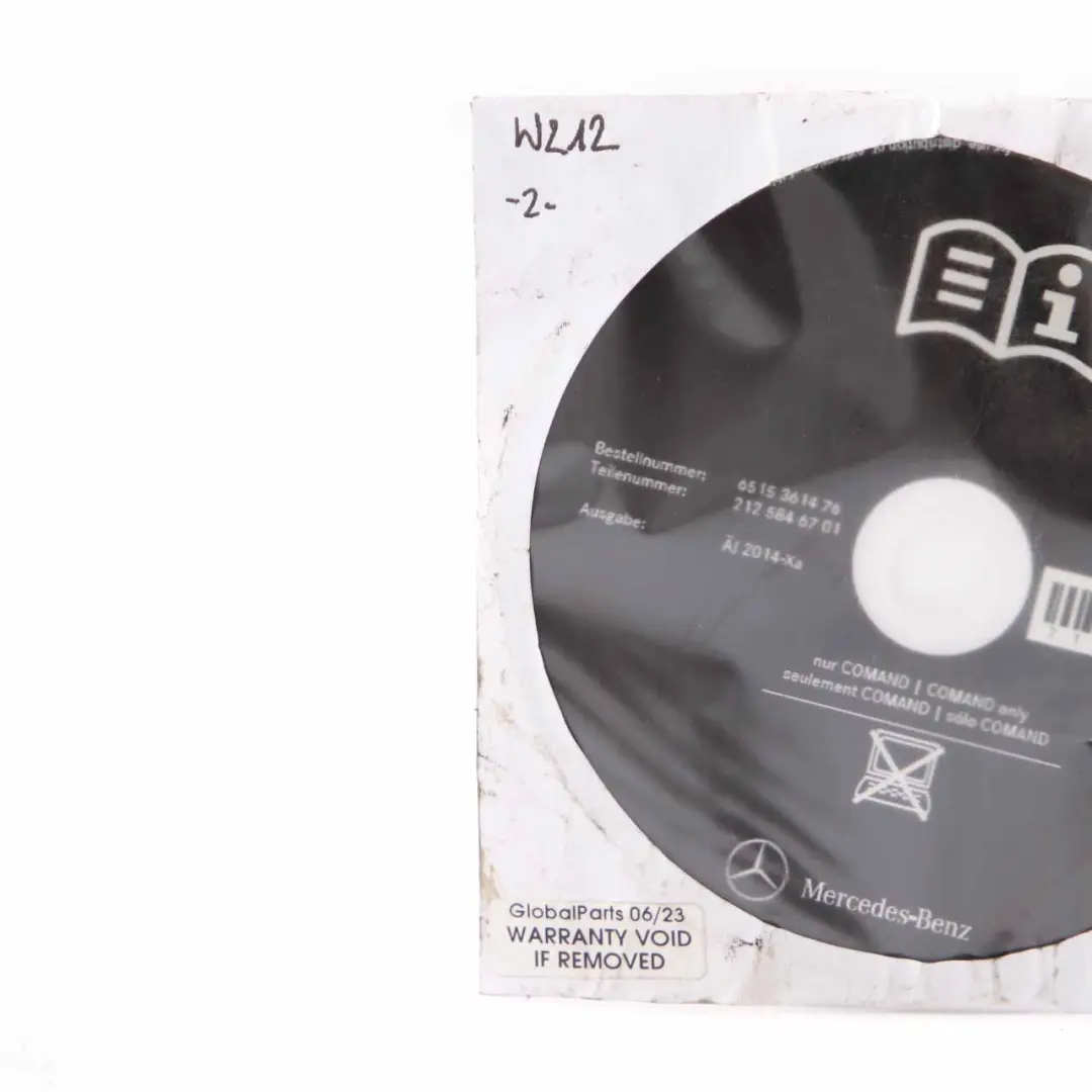 Owner's Handbook Instructions Manual CD Disc to Mercedes W212 with Part number A2125846701 Mercedes W212 Owner's Handbook Instructions Manual CD Disc - SKU A2125846701-1 - Part number A2125846701