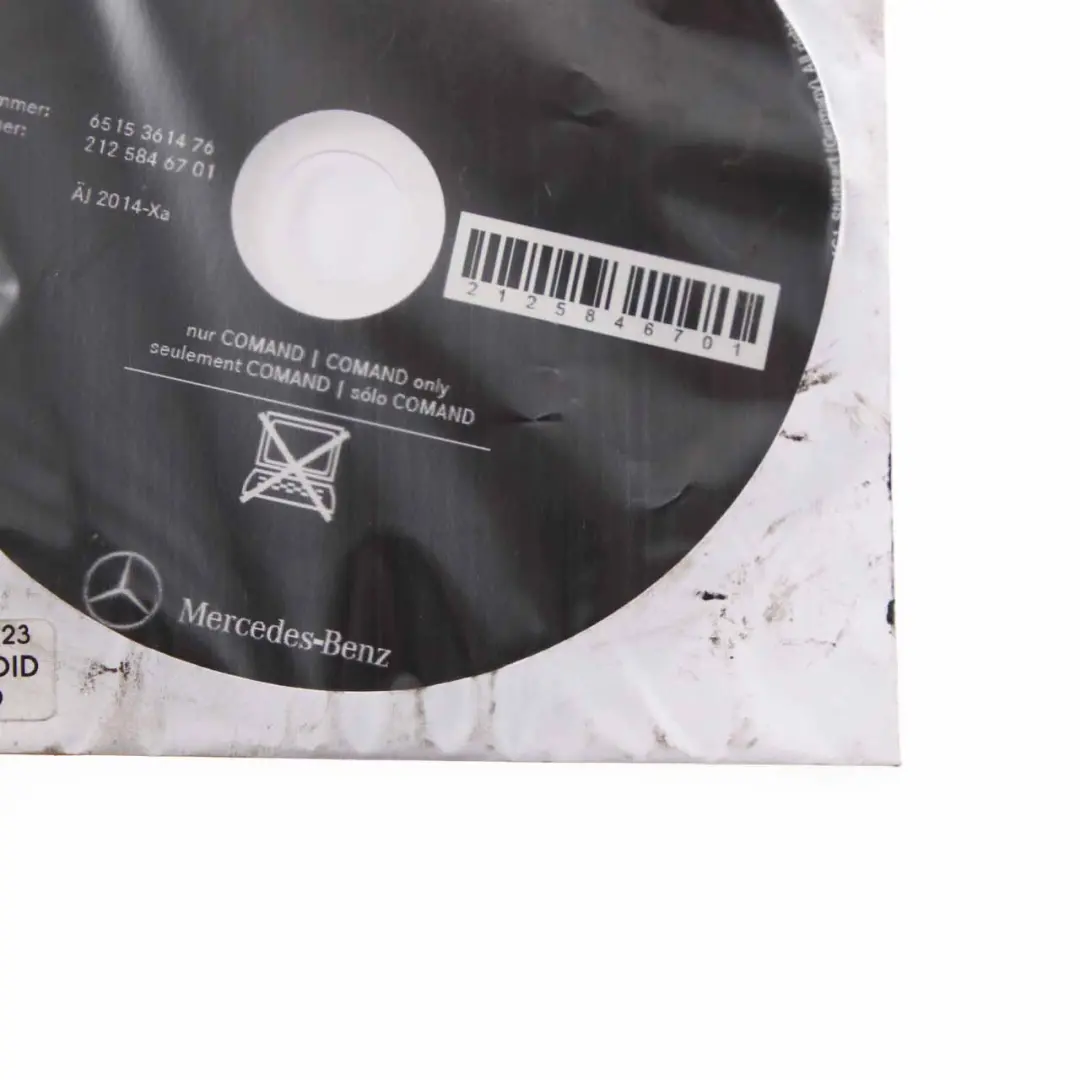 Mercedes W212 Owner's Handbook Instructions Manual CD Disc - SKU A2125846701-1 - Part number A2125846701