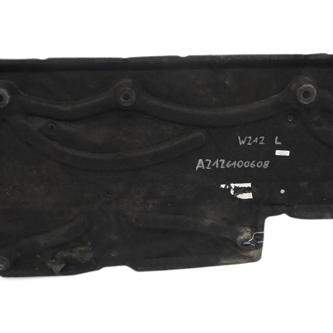Mercedes W212 Underfloor Underbody Cover Left N/S Protection Panel - SKU A2126100608 - Part number A2126100608