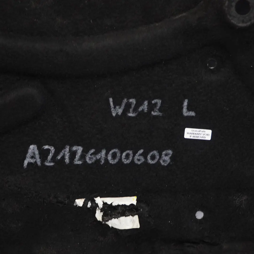 Mercedes W212 Underfloor Underbody Cover Left N/S Protection Panel - SKU A2126100608 - Part number A2126100608
