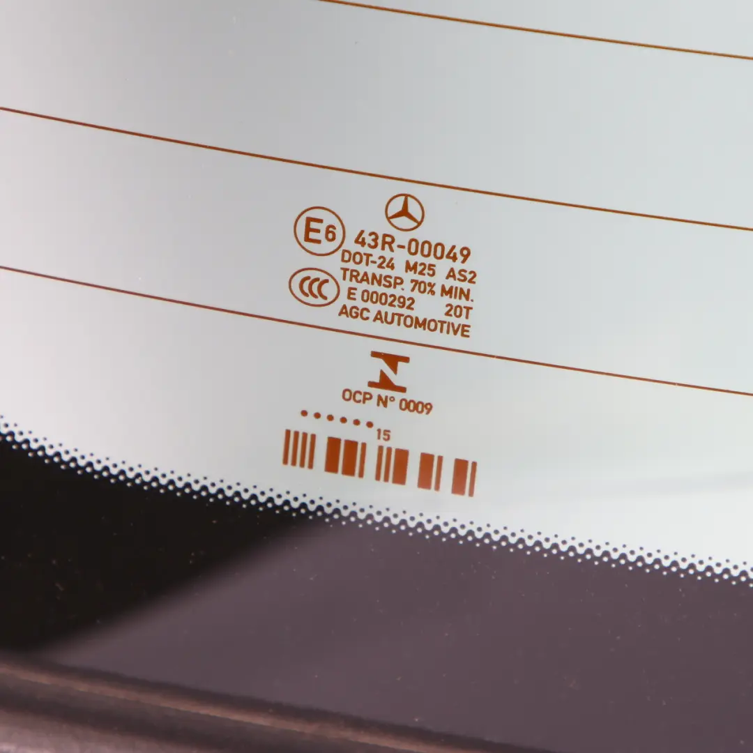 Window Mercedes W212 Saloon Tailgate Green Glass Glazing AS2 to Rear with Part number A2126700200 Rear Window Mercedes W212 Saloon Tailgate Green Glass Glazing AS2 - SKU A2126700200 - Part number A2126700200