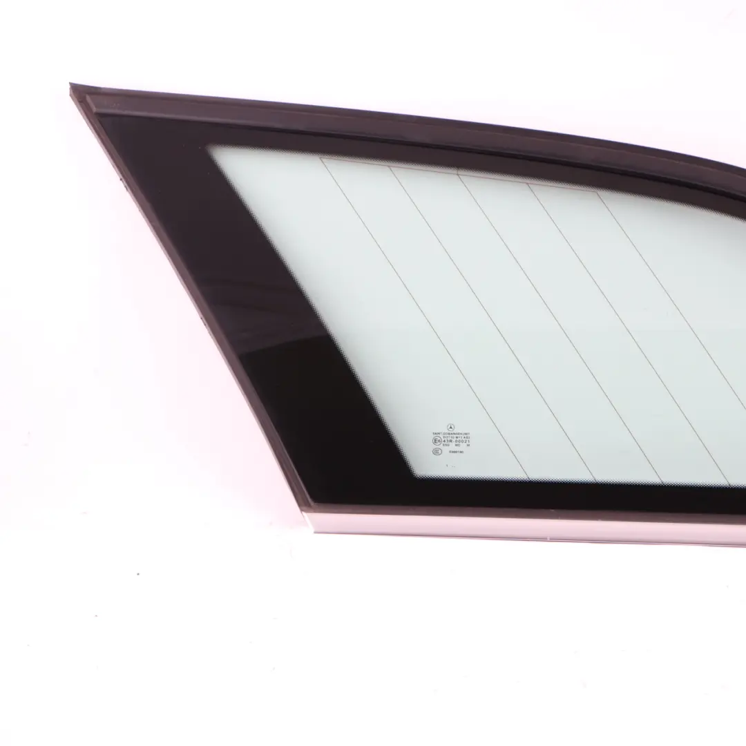 Side Window Glass Fixed Rear Left N/S AS2 Chrome to Mercedes S212 with Part number A2126701312 Mercedes S212 Side Window Glass Fixed Rear Left N/S AS2 Chrome - SKU A2126701312 - Part number A2126701312