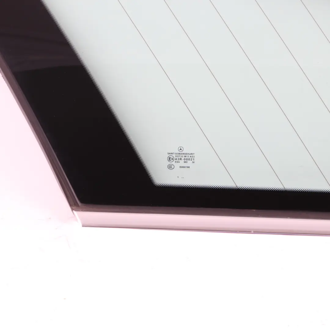 Seiten Scheibenglas Feststehend Hinten Links AS2 Chrom für Mercedes S212 mit Teilenummer A2126701312 Mercedes S212 Seiten Scheibenglas Feststehend Hinten Links AS2 Chrom - SKU A2126701312 - Teilenummer A2126701312