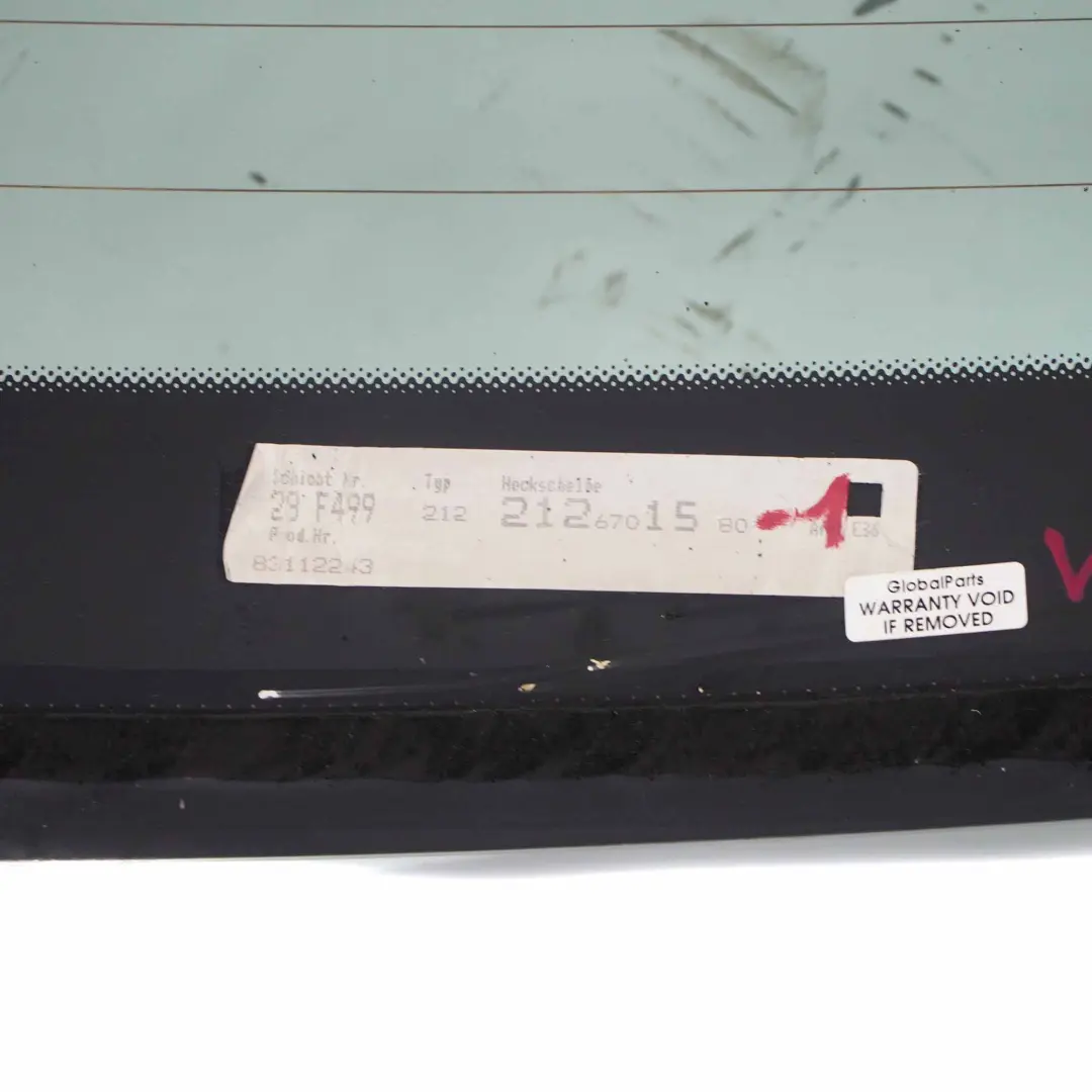 Window Glass Rear Boot Trunk Tailgate Window Glazing Green AS2 to Mercedes W212 with Part number A2126701580 Mercedes W212 Window Glass Rear Boot Trunk Tailgate Window Glazing Green AS2 - SKU A2126701580-1 - Part number A2126701580