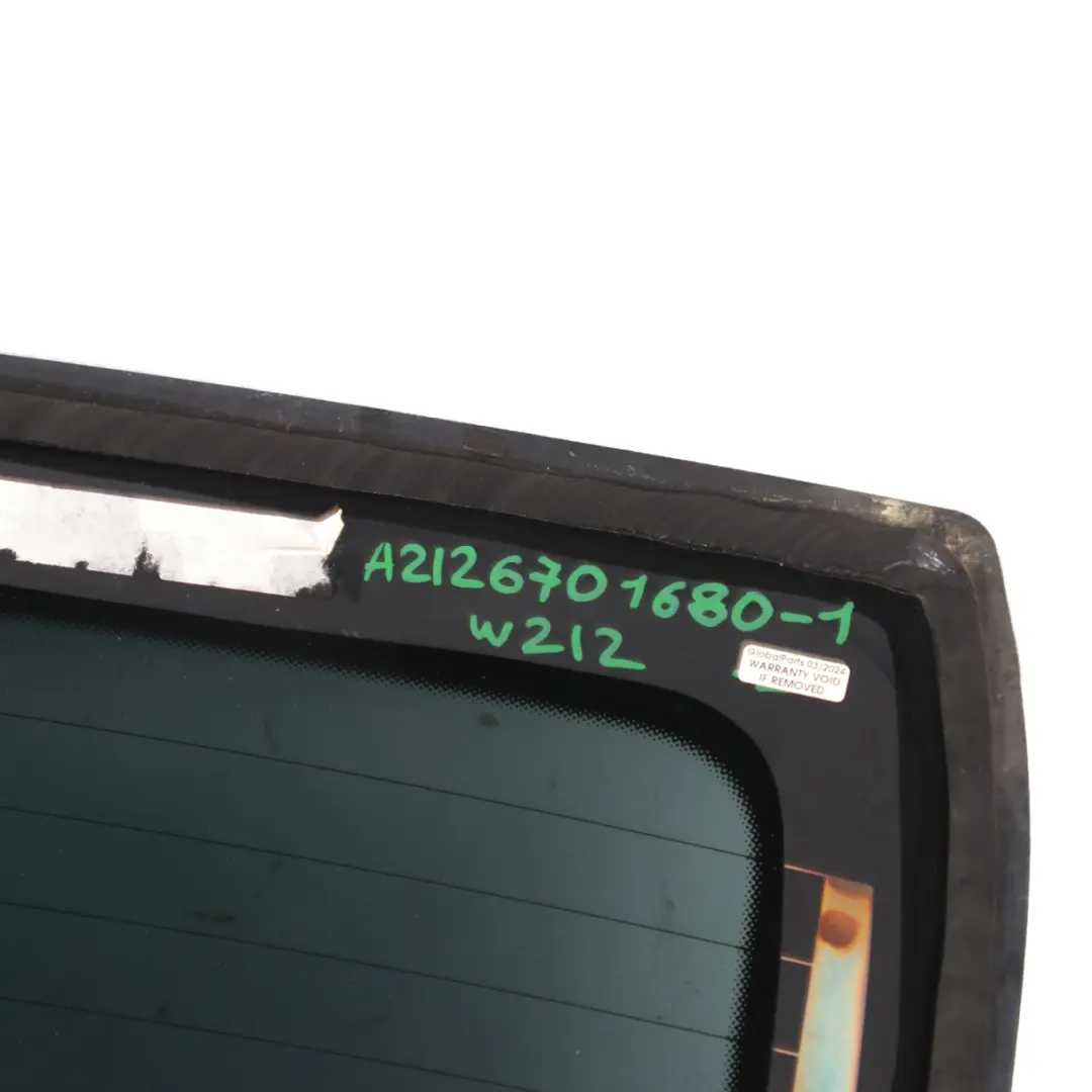 Window Mercedes W212 Saloon Tailgate Glass AS2 Tinting Foil to Rear with Part number A2126701680 Rear Window Mercedes W212 Saloon Tailgate Glass AS2 Tinting Foil - SKU A2126701680 - Part number A2126701680