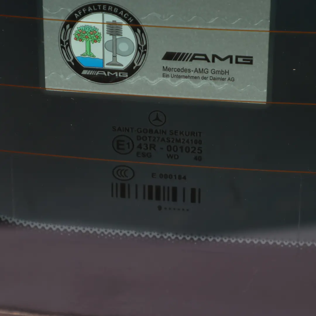 Window Mercedes W212 Saloon Tailgate Glass AS2 Tinting Foil to Rear with Part number A2126701680 Rear Window Mercedes W212 Saloon Tailgate Glass AS2 Tinting Foil - SKU A2126701680 - Part number A2126701680