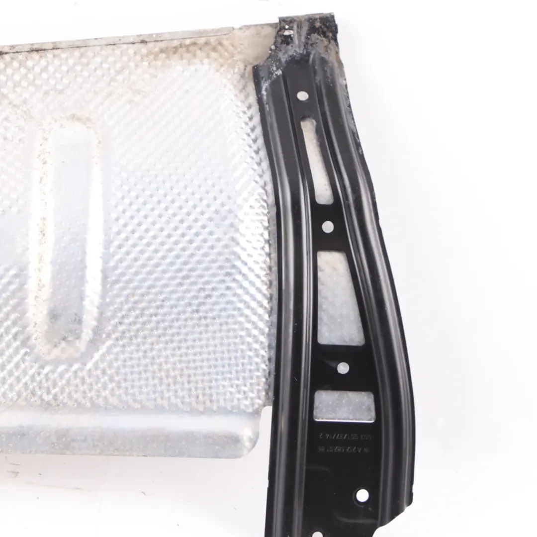 Heat Shield Mercedes W212 W218 Cover Plate Exhaust Muffler Left N/S to with Part number A2126800122 Heat Shield Mercedes W212 W218 Cover Plate Exhaust Muffler Left N/S - SKU A2126800122 - Part number A2126800122