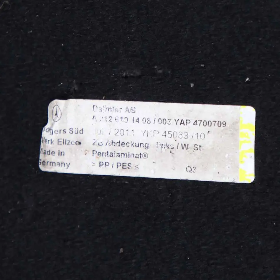 Mercedes W212 Underfloor Underbody Cover Left N/S Protection Panel A2126101408 - SKU A2126801209 - Part number A2126801209