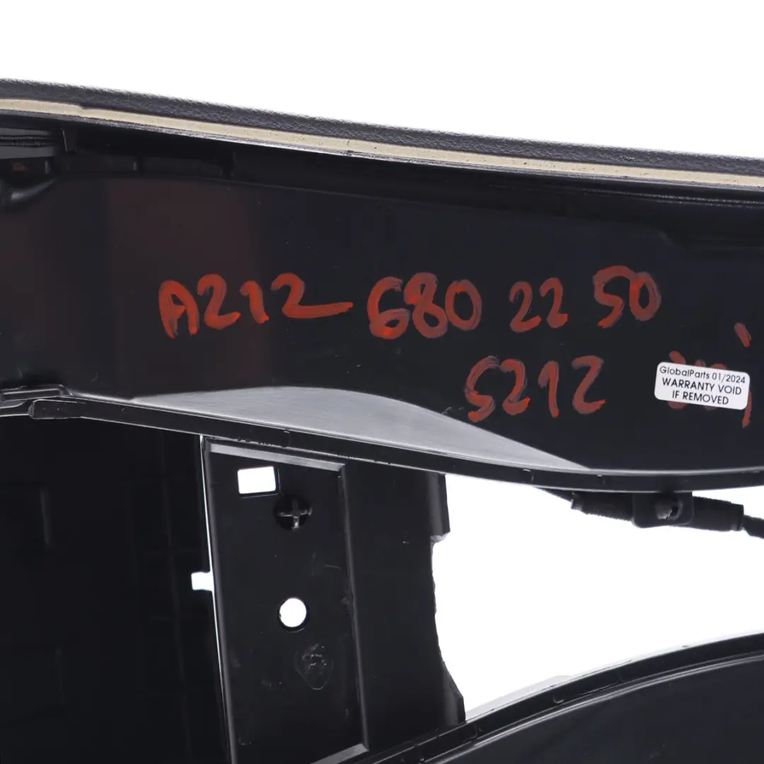 Mercedes W212 Centre Console Housing Mount Bracket Cover Black - SKU A2126802250 - Part number A2126802250