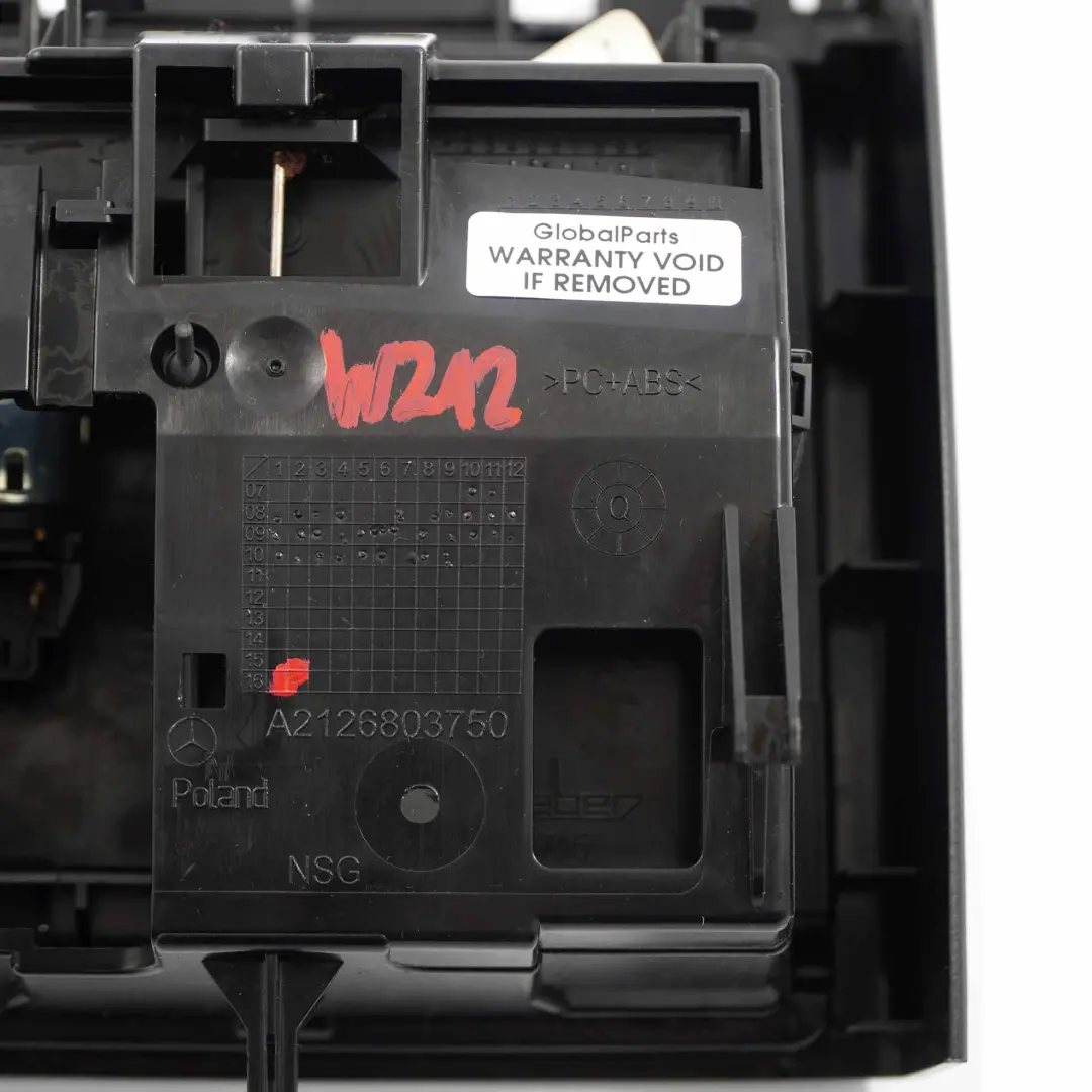 Console Cendrier Arrière Insertion Cendrier Prise pour Mercedes W212 à propos du numéro de pièce A2126803750 Mercedes W212 Console Cendrier Arrière Insertion Cendrier Prise - SKU A2126803750 - Numéro de pièce A2126803750