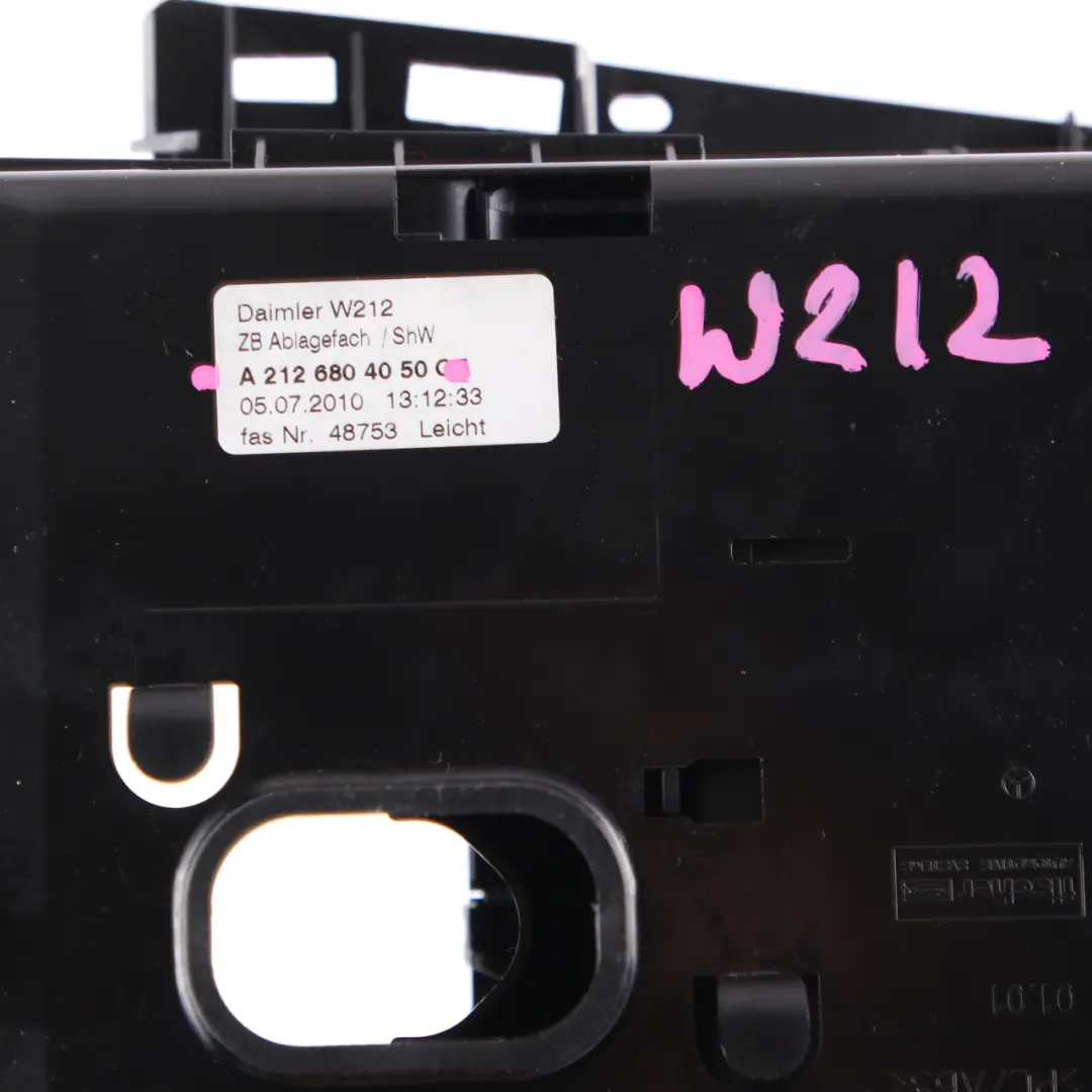 Centre Console Storage Ashtray Ash Tray Compartment to Mercedes W212 with Part number A2126804050 Mercedes W212 Centre Console Storage Ashtray Ash Tray Compartment - SKU A2126804050 - Part number A2126804050