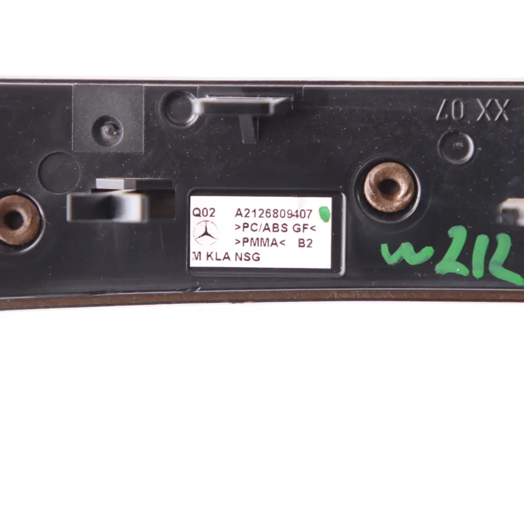 Mercedes W212 Cruscotto Climatizzatore Copertura Surround Nero - SKU A2126809407 - Numero di parte A2126809407